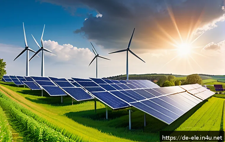 전기기사와 대체 에너지 시스템 - A modern regional energy cooperative scene in North Rhine-Westphalia, Germany, featuring a landscape...